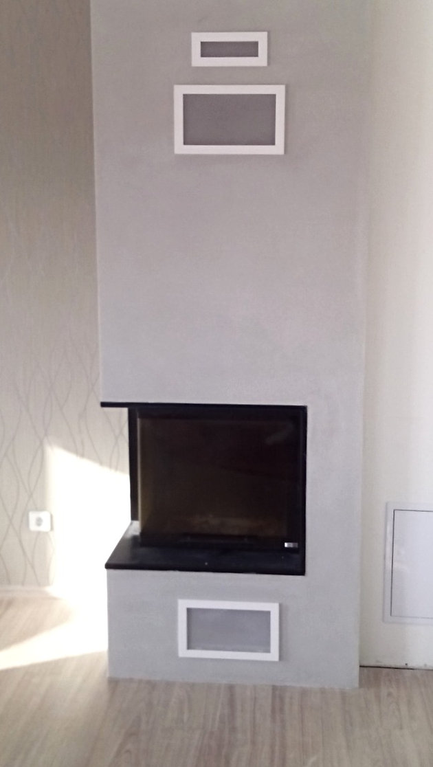 Moderní vysoký krb